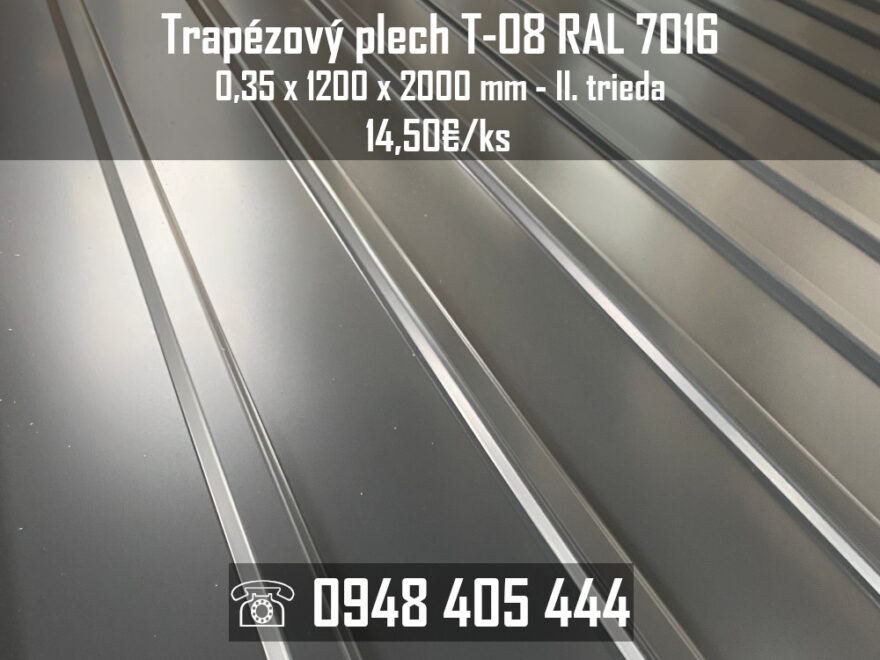 Trapézový plech RAL 7016